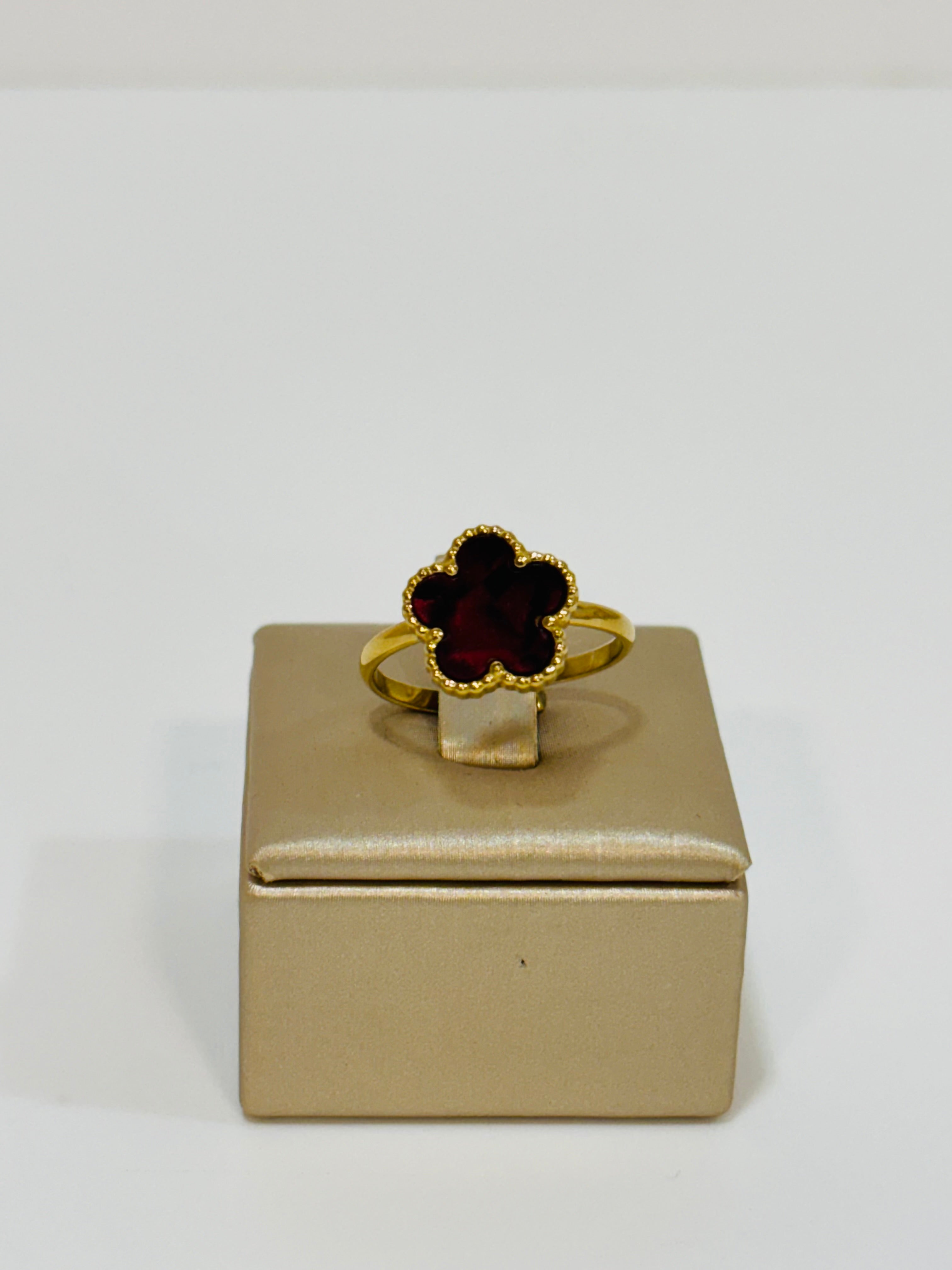 Anello quadrifoglio